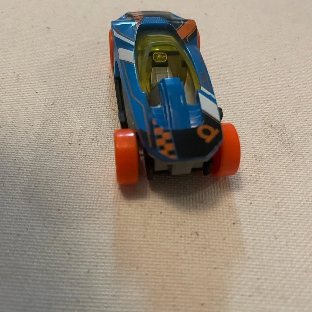 Hot wheels Blue and Orange Toy Racecar